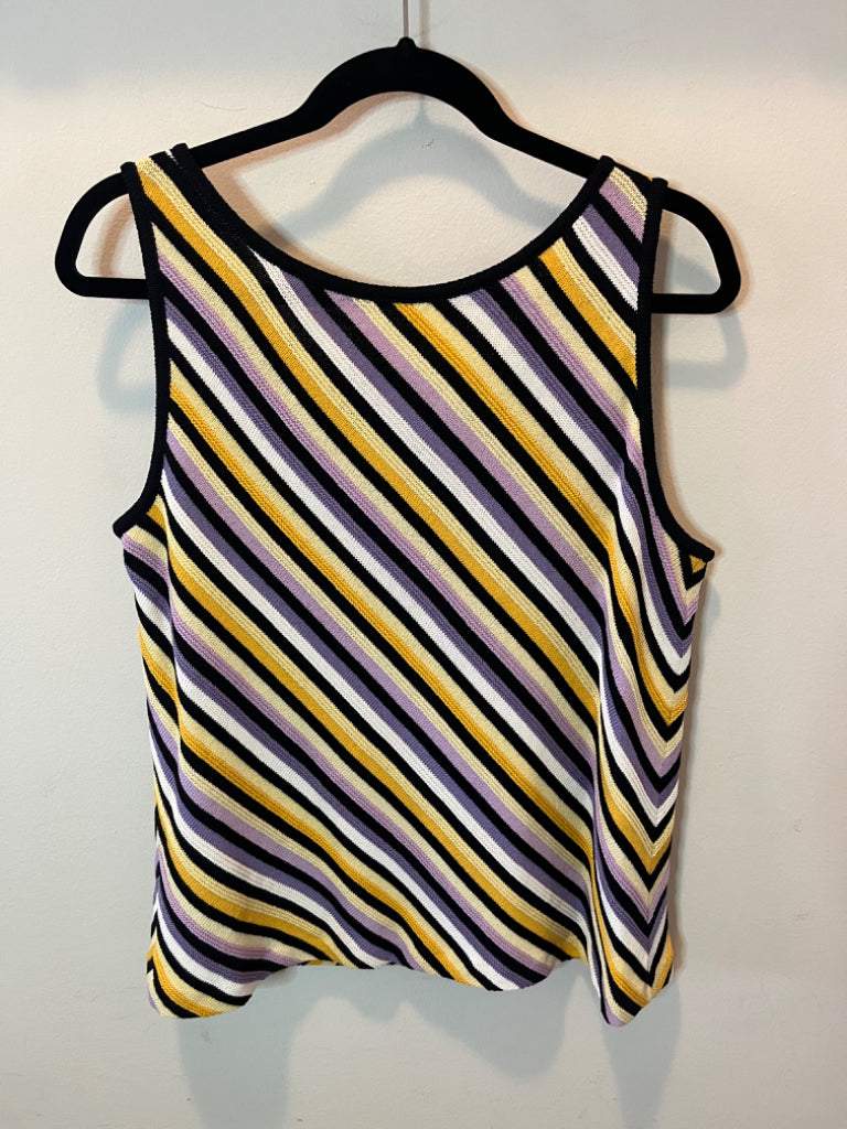 St. John Multi Color Striped Shell Size Large