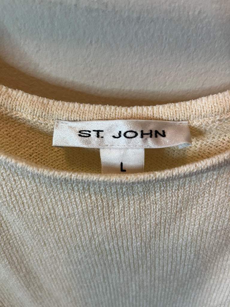 St. John Knit Parchment Colored Shell Size Large