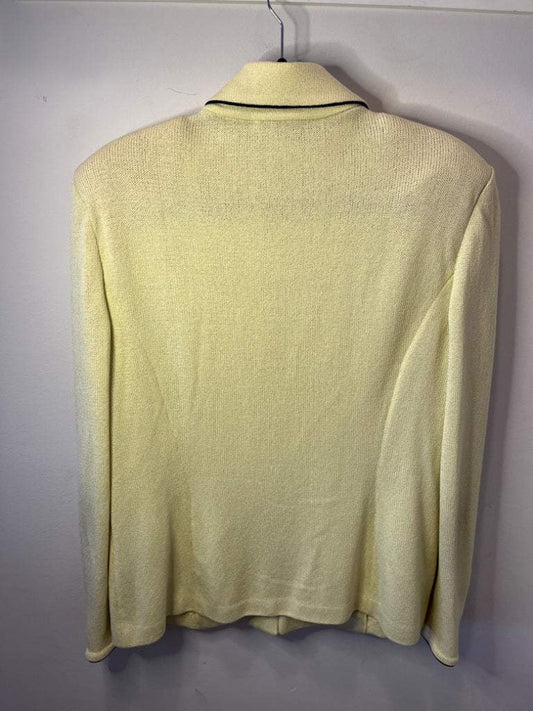 St. John Collection Zip Front Jacket Size 16 Citrine