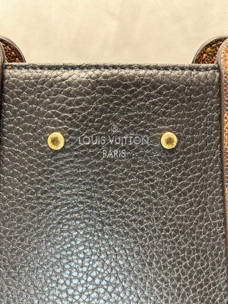 Louis Vuitton Damier Ebene Jersey Black Tote.