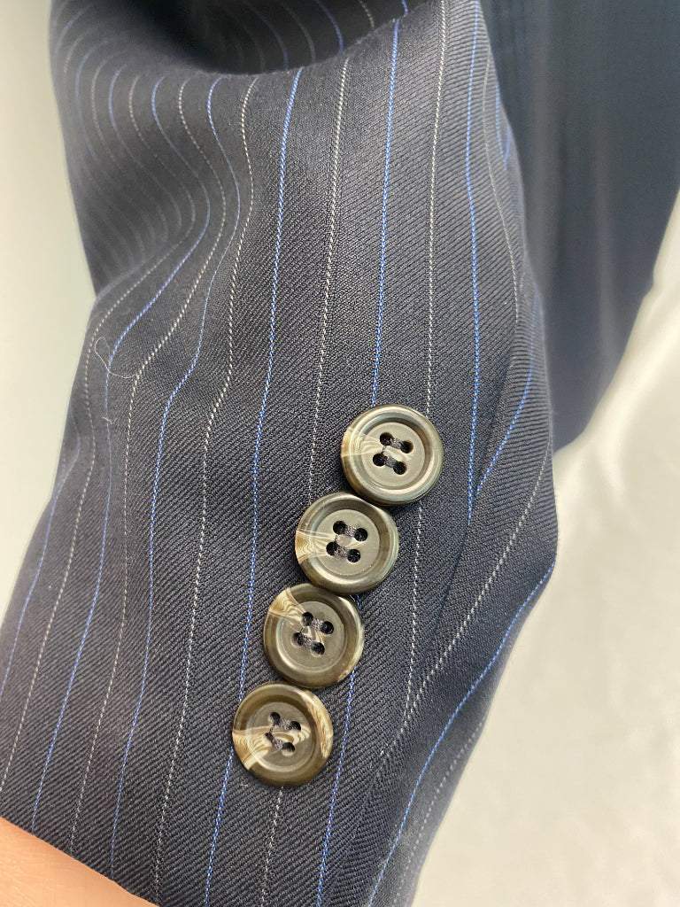 Ralph Lauren 50L Sports Coat and 46 Waist Navy Blue Suit