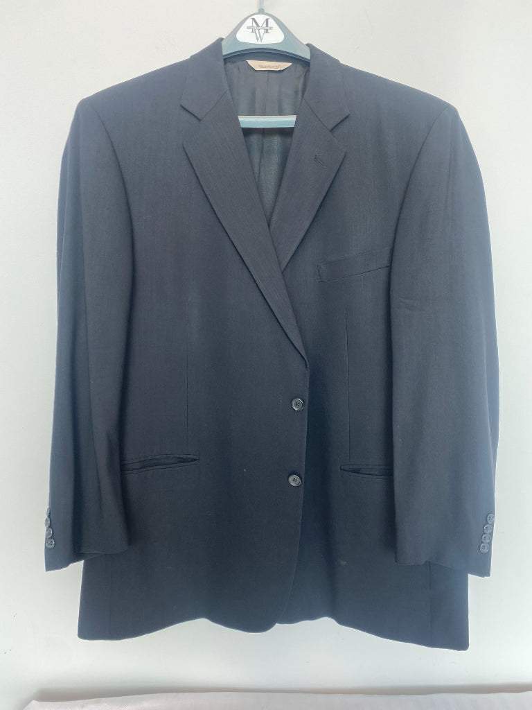 Pronto Uomo Black 50L Jacket and 46 Waist Pant Suit