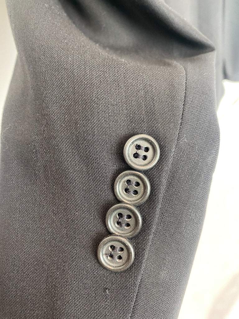 Pronto Uomo Black 50L Jacket and 46 Waist Pant Suit