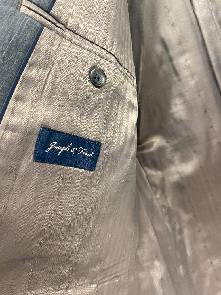 Joseph and Feiss 50L Jacket And 46 Waist Gray Suit