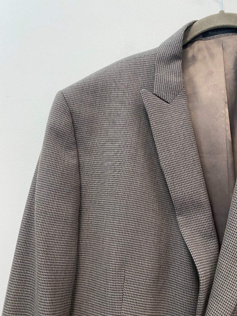 Calvin Klein 50L Gray And Brown Men's Sport Coat