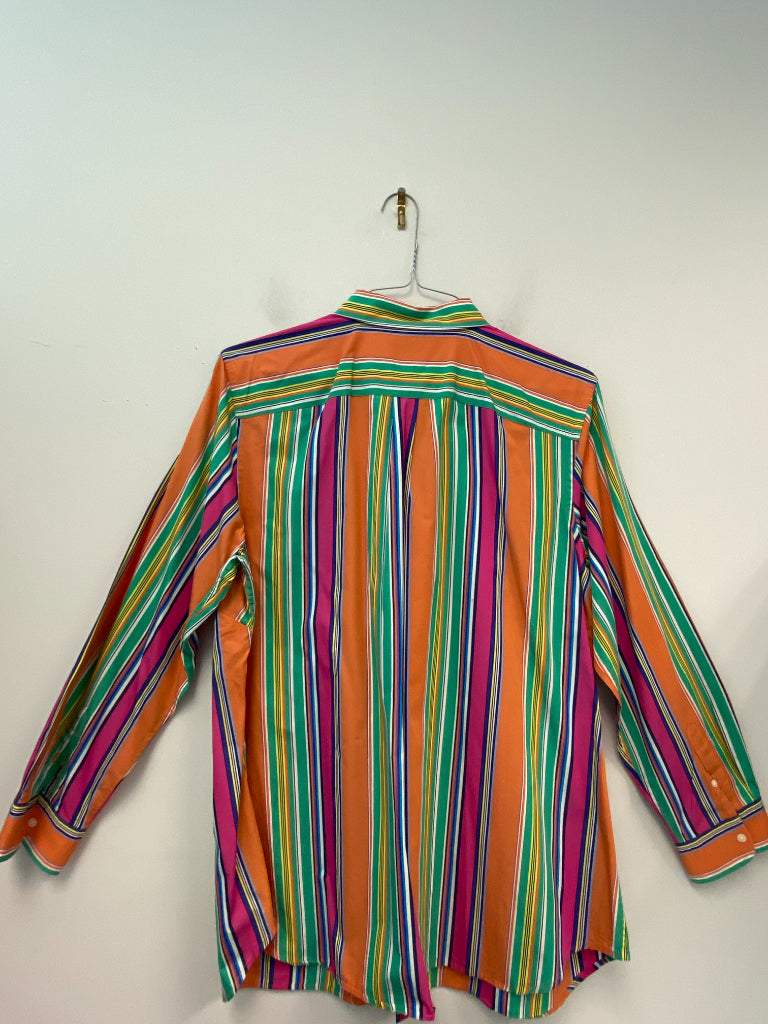 Ralph Lauren 18w Multicolor Striped Button up Blouse