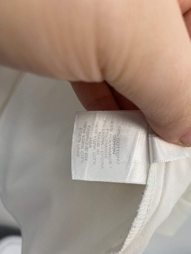 Lafayette 148 16 White Button up Blouse