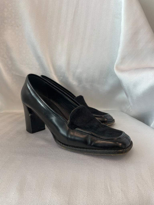 Anne Klein 11 Black Loafer Pumps