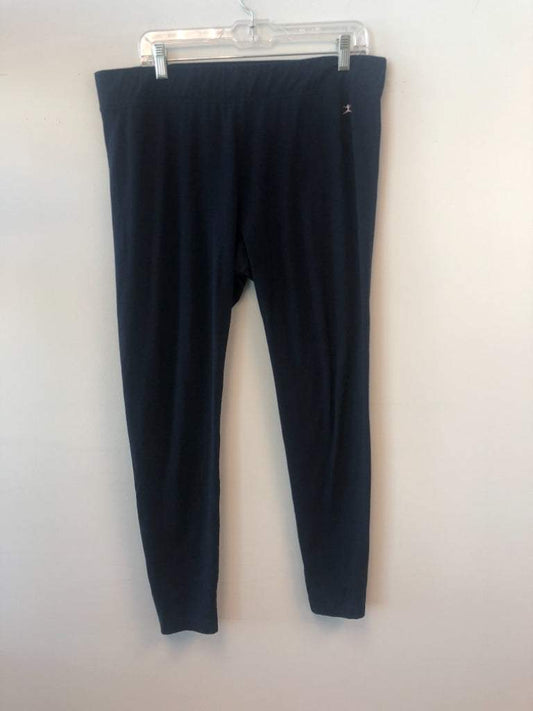 Danskin Size XL Navy Blue Cotton Blend Ankle Leggings NWT