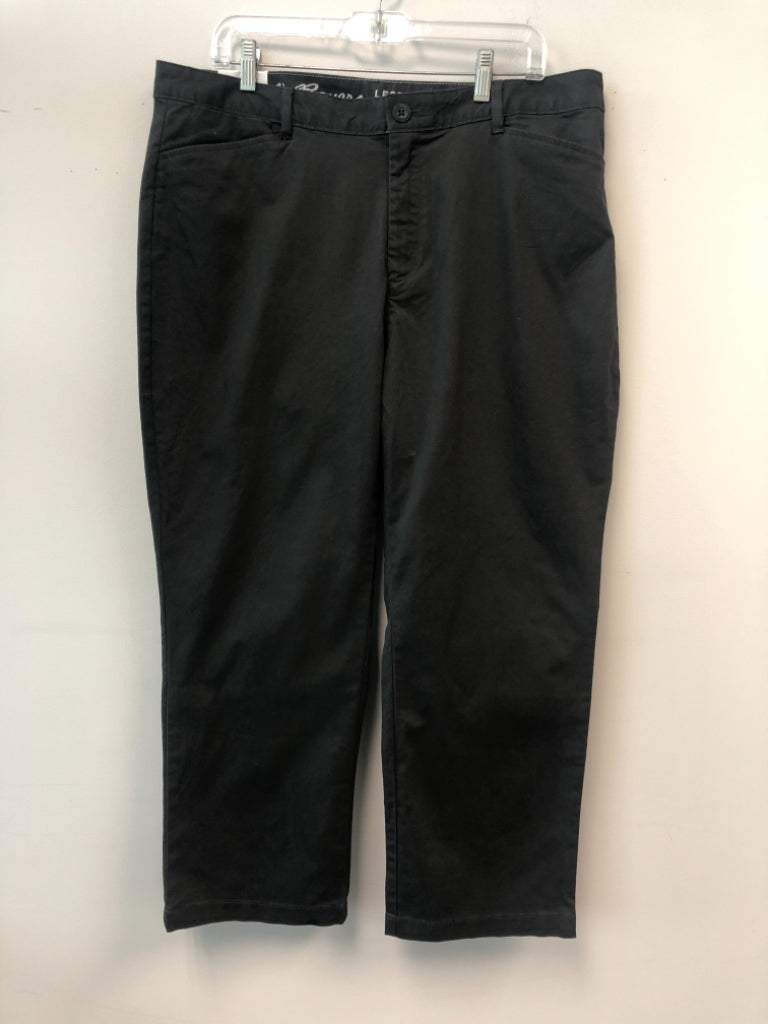 Eddie Bauer Size T16 Dark Gray Cotton Blend Cropped Pants (NWT)