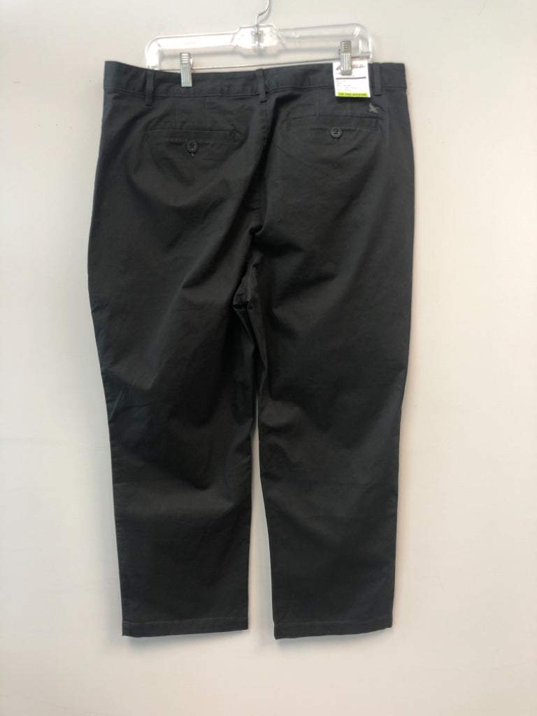 Eddie Bauer Size T16 Dark Gray Cotton Blend Cropped Pants (NWT)