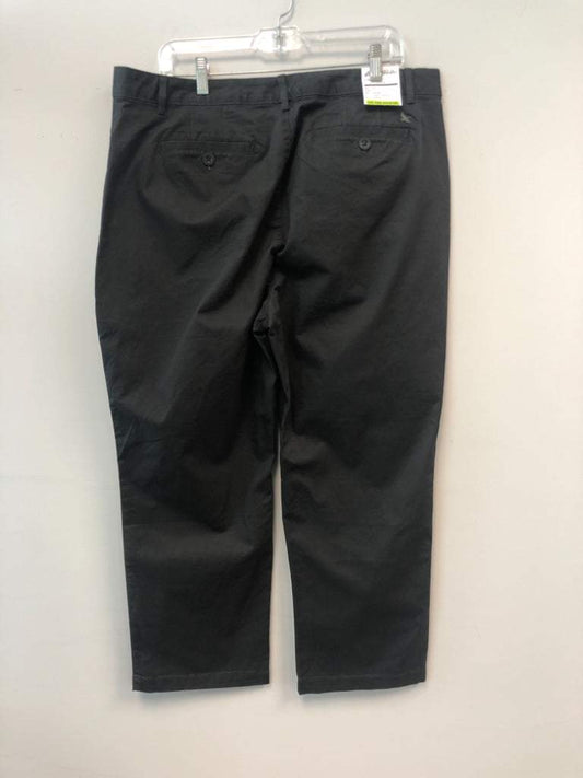 Eddie Bauer Size T16  Dark Gray Cotton Blend Cropped Pants (NWT)