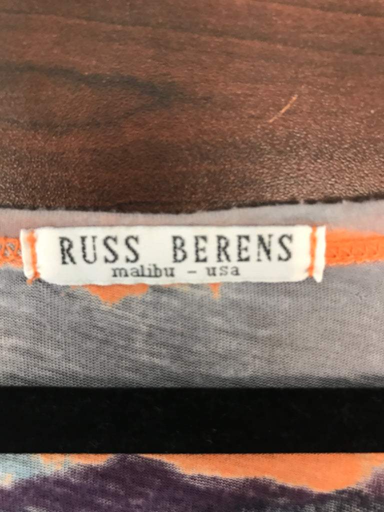 Russ Berns Size XL Abstract Striped Multicolor T-Shirt NWT!