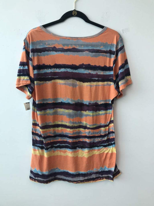 Russ Berns Size XL Abstract Striped Multicolor T-Shirt NWT!