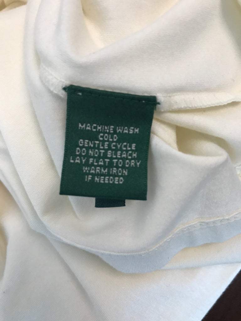 Ralph Lauren Size XL Rayon Blend Cream Blouse NWT