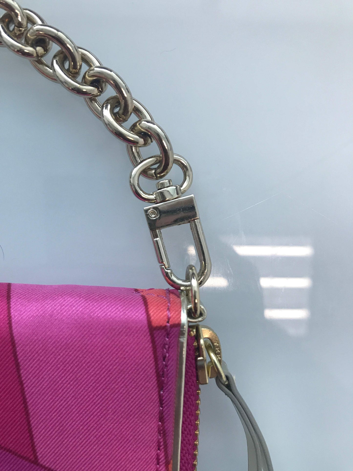Ann Taylor Small Pink Abstract Clutch