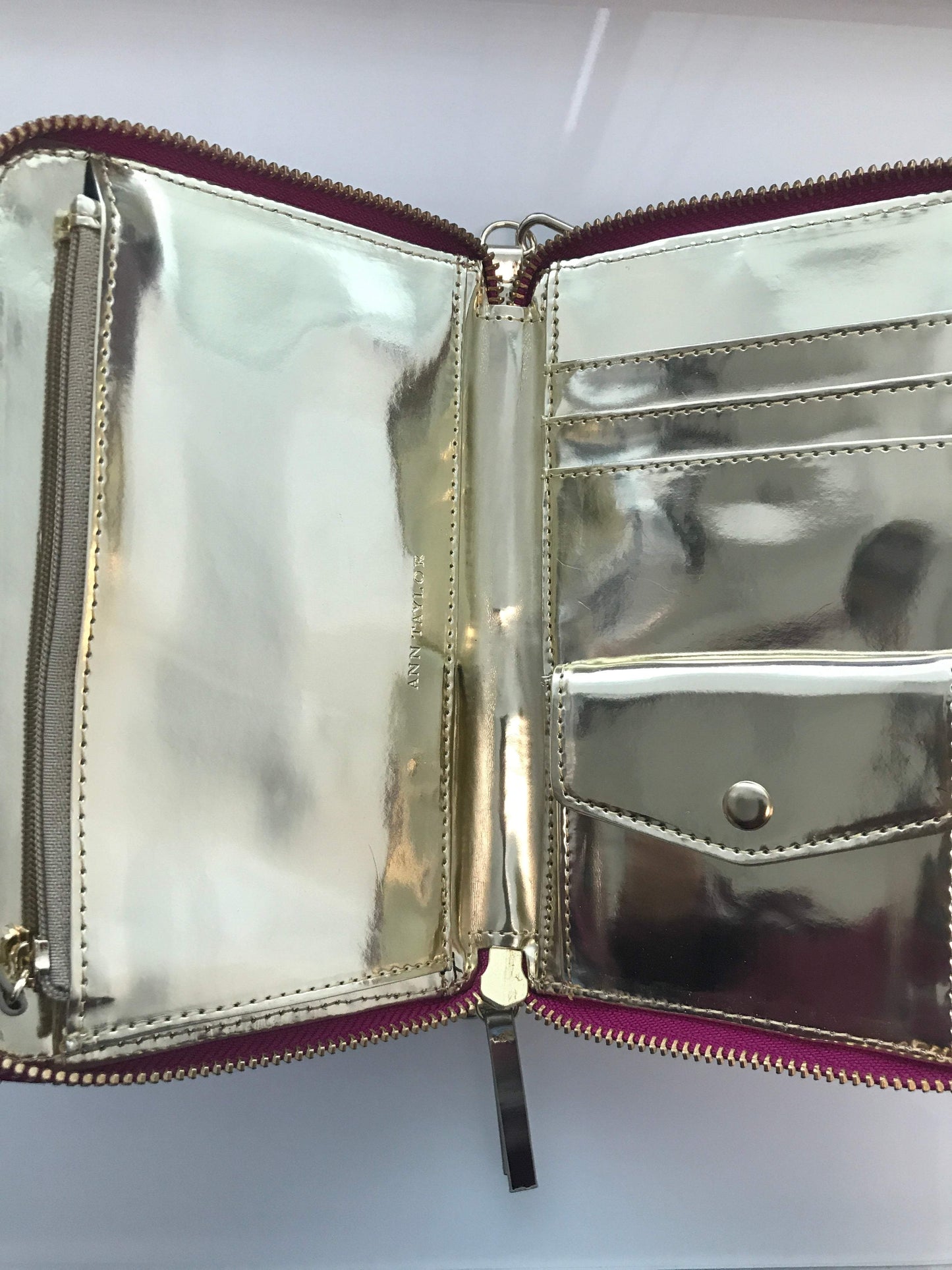 Ann Taylor Small Pink Abstract Clutch