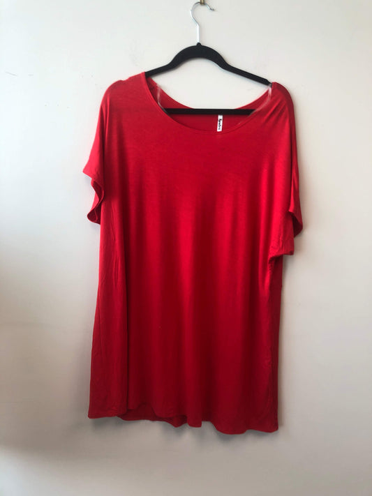 Azules XL Bright Red Rayon Blend Shirt