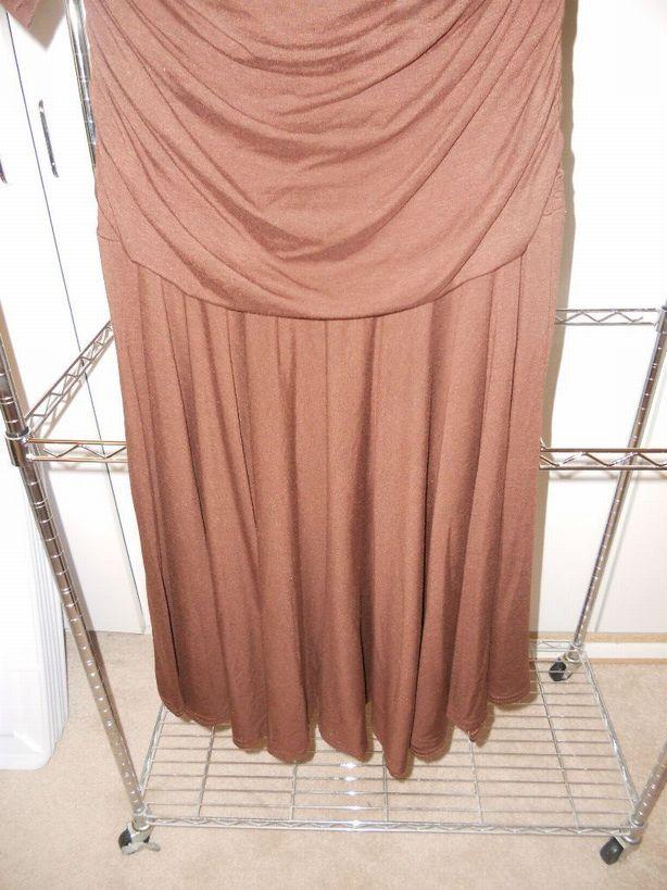 Melissa Masse Size X-Large Brown Dress