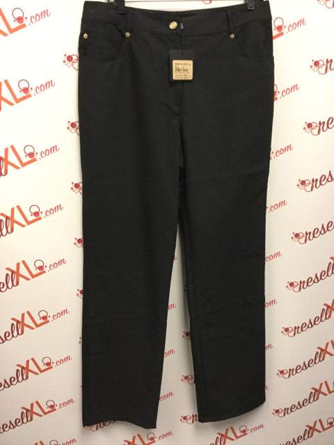 St. John Size 14 Black Trouser Pants NWT