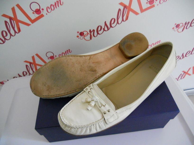Stuart Weitzman Size 11 White Patent Loafer