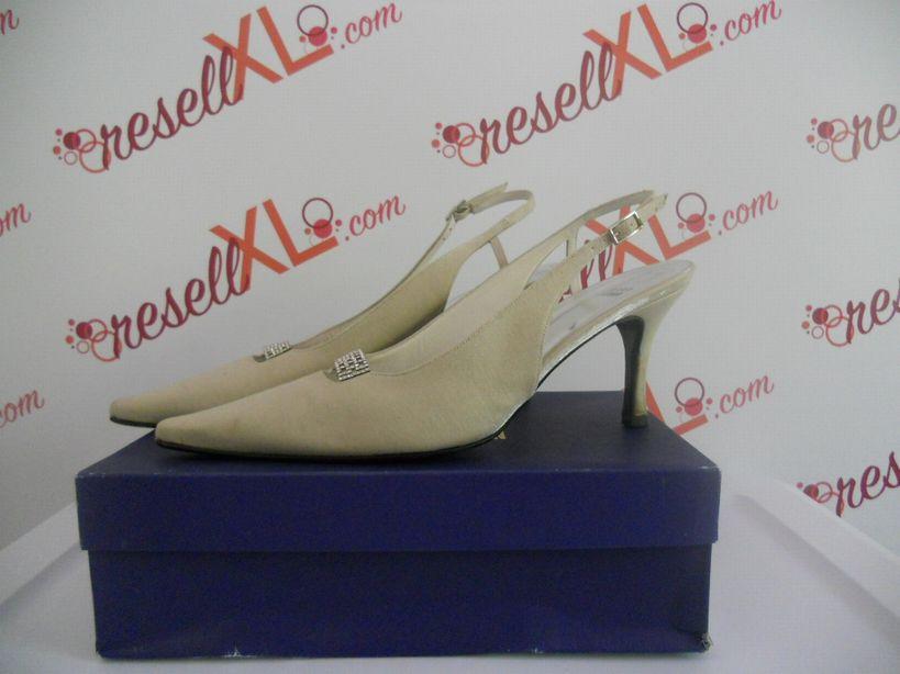 Stuart Weitzman Size11 Sling Back Pumps w/Swarovski Crystal Detail
