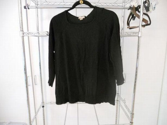 Nordstrom Studio 121 Sweater black knit top XL