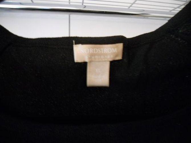 Nordstrom Studio 121 Sweater black knit top XL