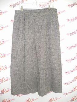 Nordstrom Size 16 Black & White Herringbone Wool Skirt