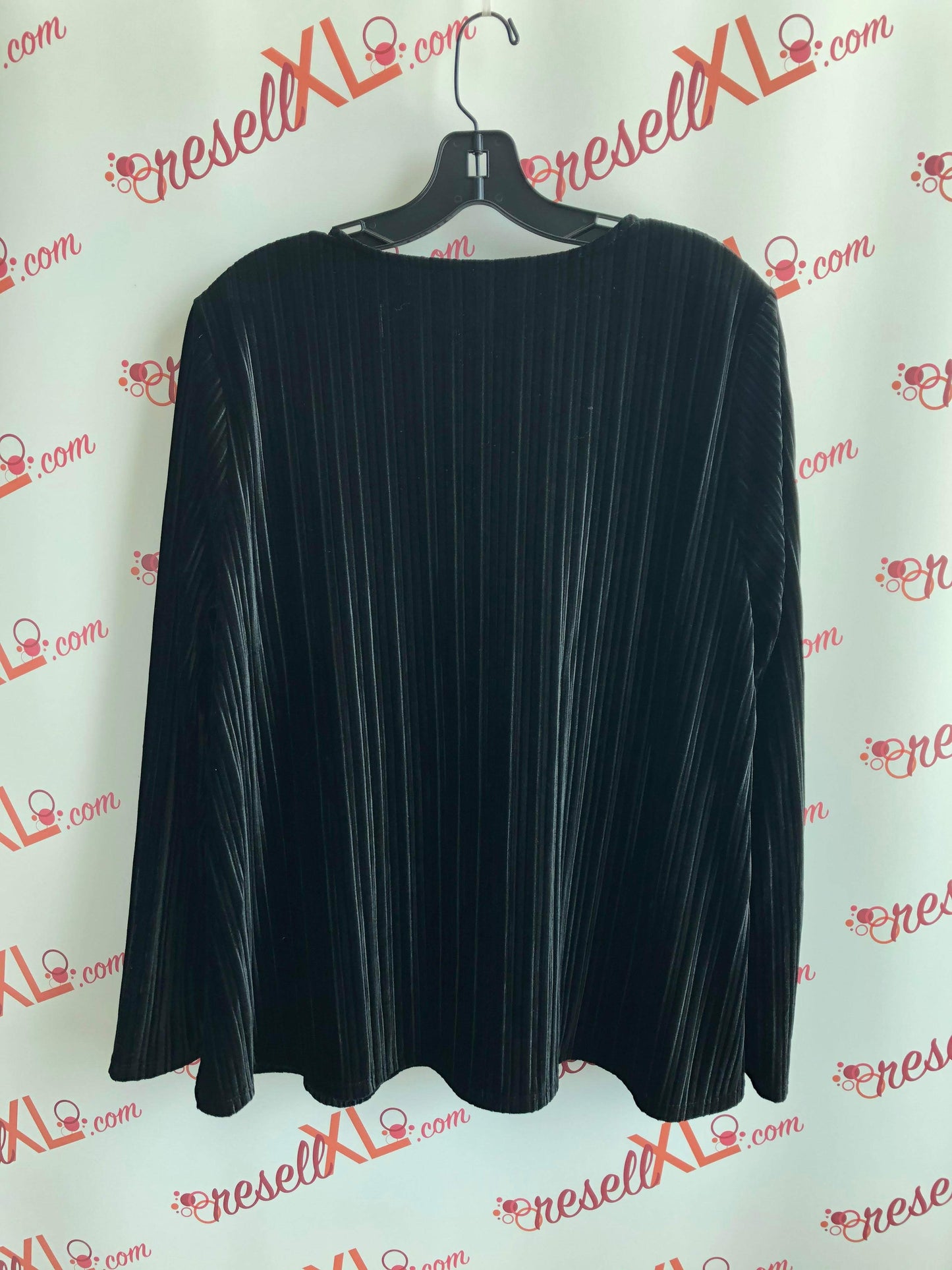 J. Jill Size XL Black Velvet Blouse