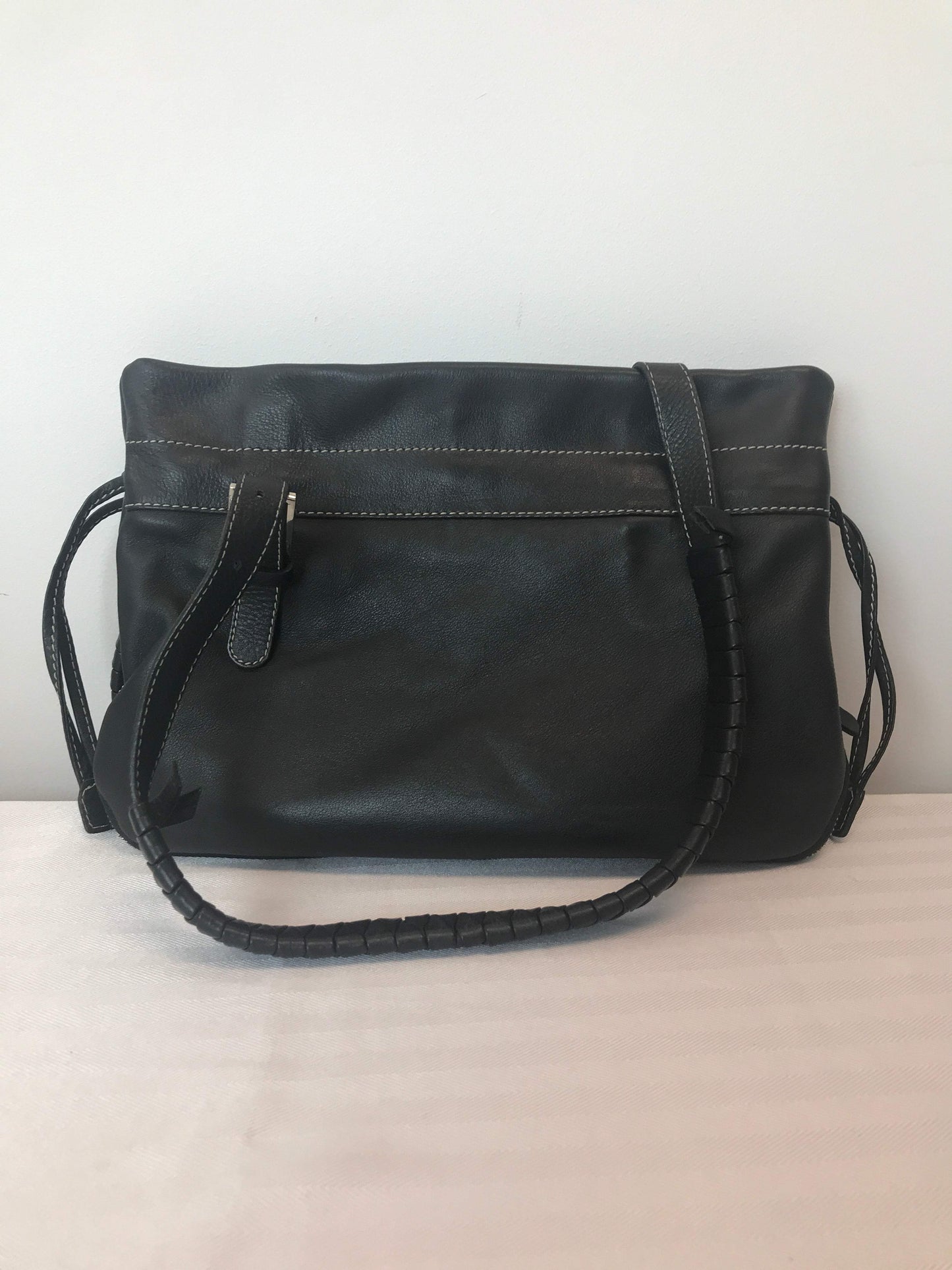 Peter Kent Medium Black Leather Handbag