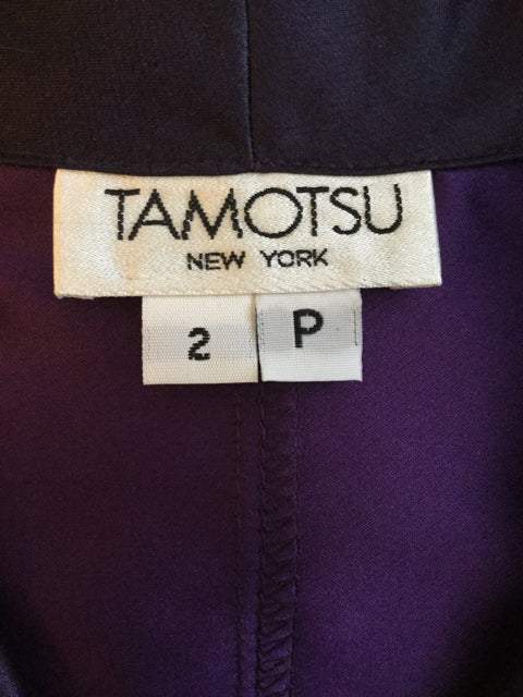 Tamotsu New York Size 2P Violet Blouse