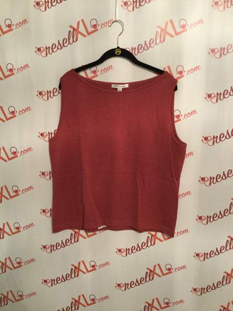 St. John Size XL Pink Santana Knit Tank