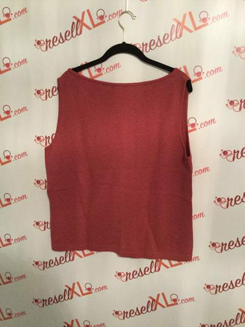 St. John Size XL Pink Santana Knit Tank