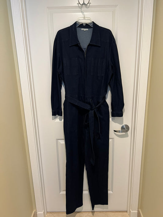 Standards and Practices-Janeen Belted Denim Jumpsuit-Size 1XL