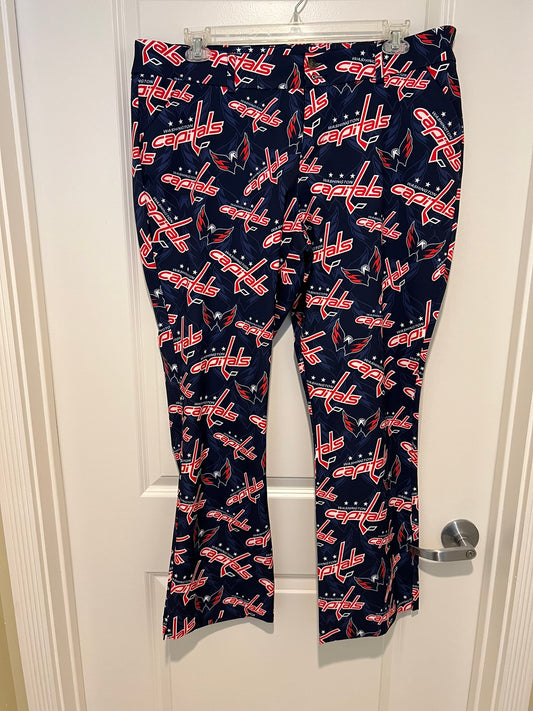 Custom Loudmouth Ladies Golf Pants 18 X 32L Washington Capitals Print