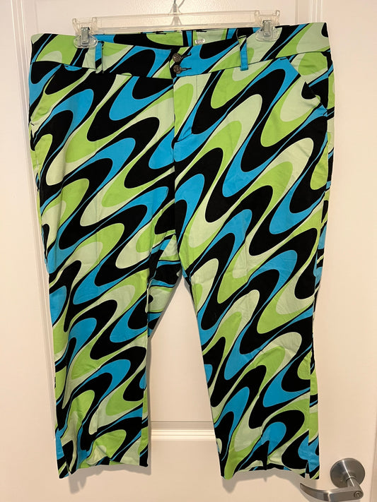Loudmouth Ladies Golf Capris Size XL