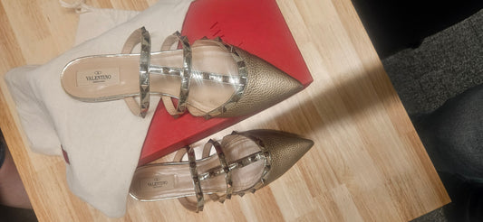 Valentino Rockstud Mules Size 11.5  EU 41.5
