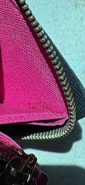 Louis Vuitton Black Multicolor Zippy Wallet