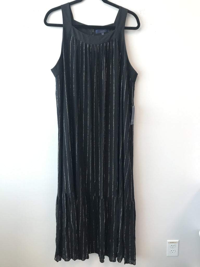 Rachel Roy Size 1X Viscose Blend Black/Gold Striped Maxi Dress NWT Rachel Roy Size 1X Viscose Blend Black/Gold Striped Maxi Dress NWT