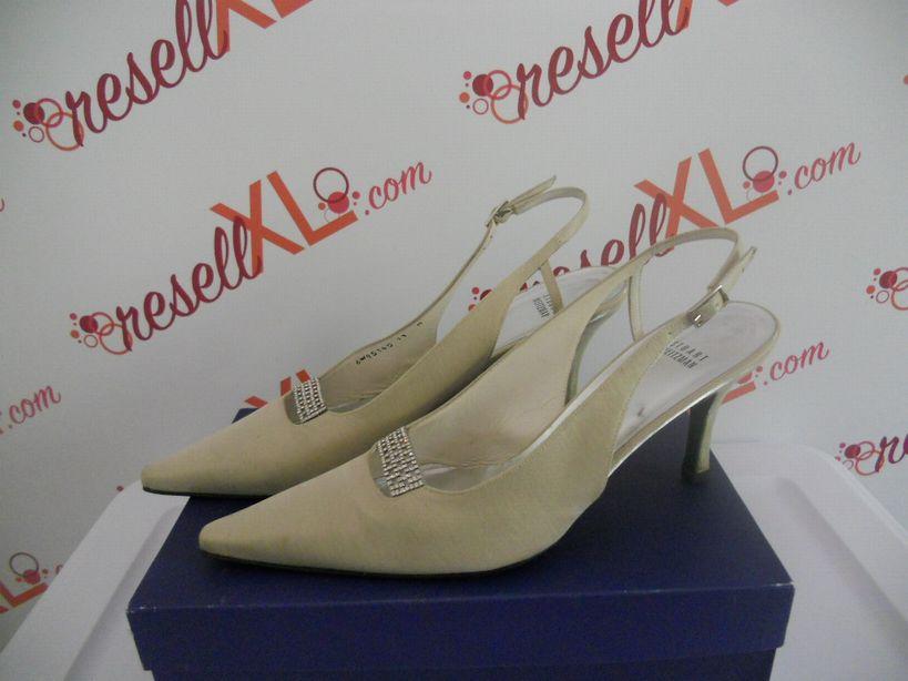 Stuart Weitzman Size11 Sling Back Pumps w/Swarovski Crystal Detail