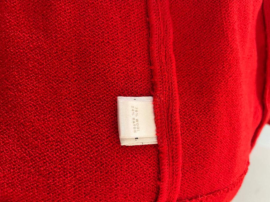 St. John Knit Red Jacket Size 16