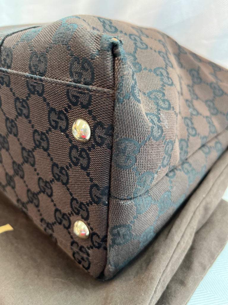 Gucci Brown Monogram Tote