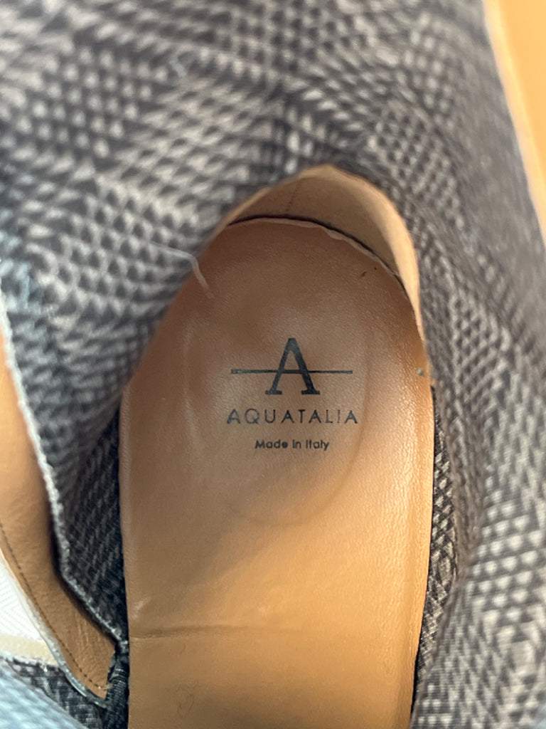 Aquatalia Cream Leather Boots Size 12