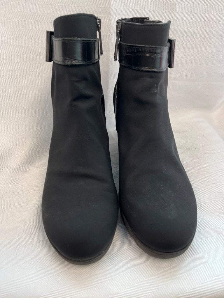 Donald J Pliner Black Wedge Booties Size 11