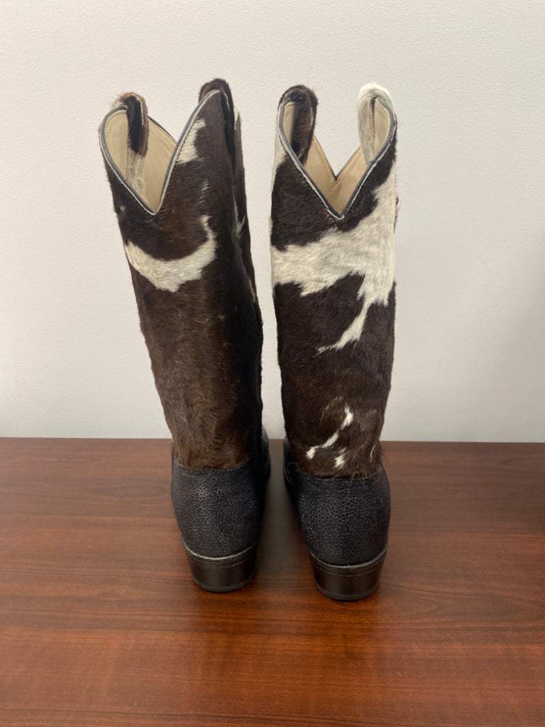 Cow and Eel Skin Boots Size 11
