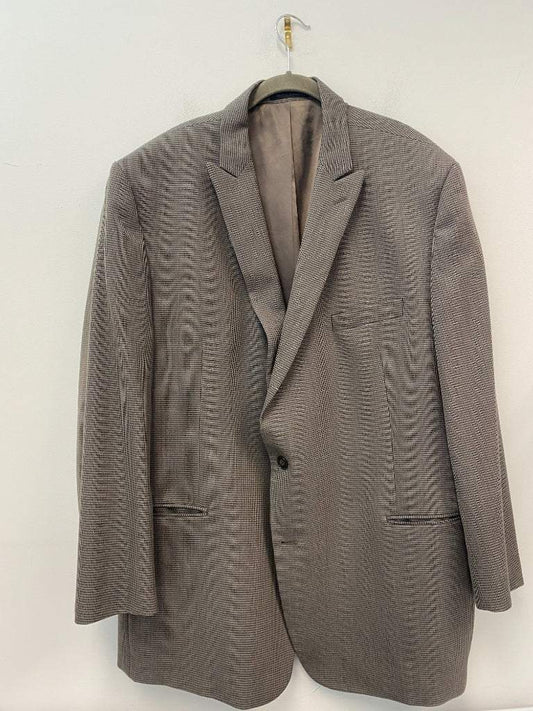 Calvin Klein 50L Gray And Brown Men's Sport Coat