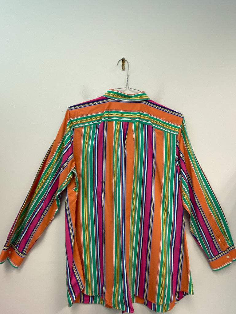 Ralph Lauren 18w Multicolor Striped Button up Blouse