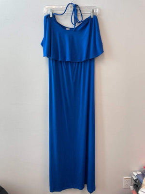 Go Couture Size XL Spandex Blue Halter Maxi Dress Nwt Go Couture Size XL Spandex Blue Halter Maxi Dress Nwt