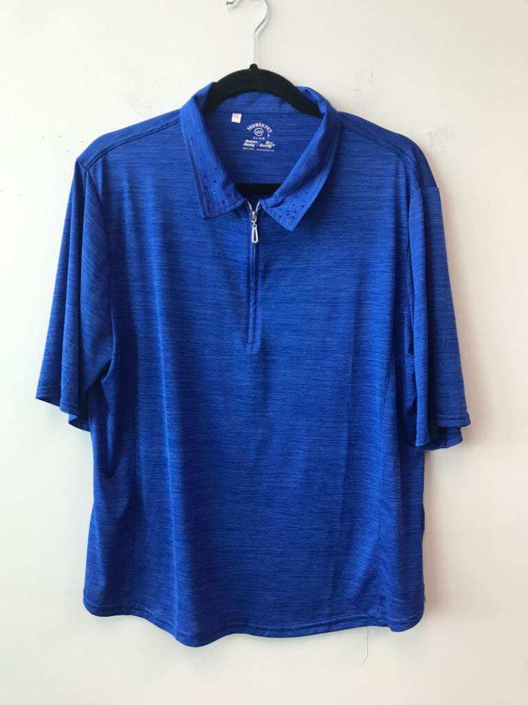 Monterey Club Size 2XL Polyester Blend Polo T-shirt NWT